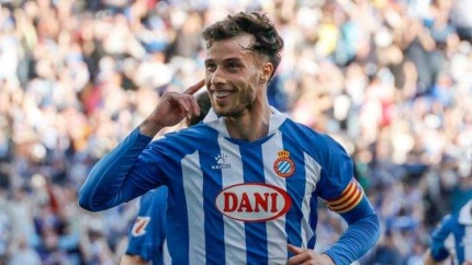 Gol de Javi Puado (p) (Espanyol, 1 - Atlético, 1)