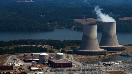 Imagen aérea de la central nuclear de Tennessee Valley