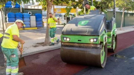 Obreros trabajando en Cartagena