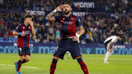 Morales celebra un gol de esta temporada