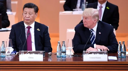 El presidente de China, Xi Jinping y el presidente estadounidense, Donald Trump, en la Cumbre del G20 en 2017