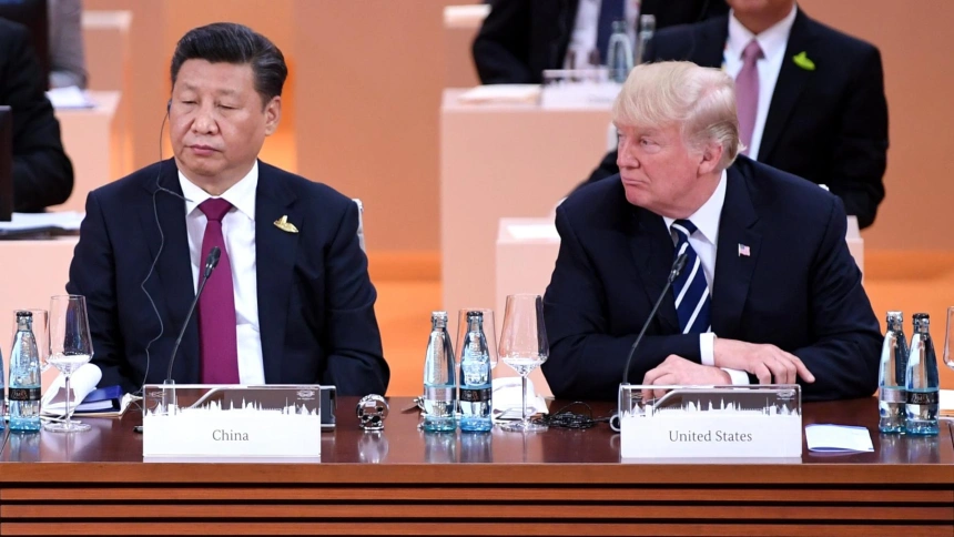 El presidente de China, Xi Jinping y el presidente estadounidense, Donald Trump, en la Cumbre del G20 en 2017