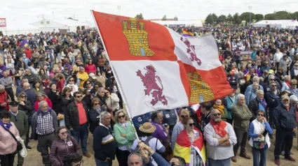 Imagen de la campa de Villalar, Valladolid, durante la celebración del día de Castilla y León