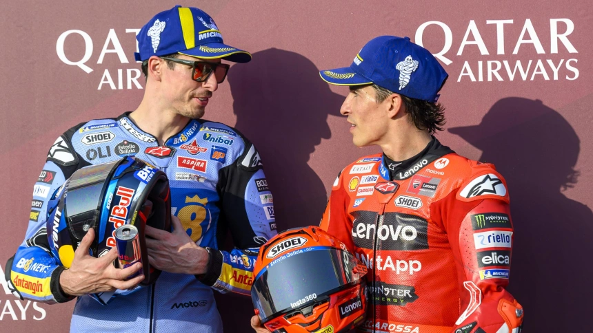 Marc Márquez y Alex Márquez, en el GP de Catar de Fórmula 1