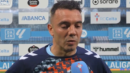 Iago Aspas, tras el Celta - Espanyol