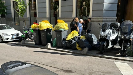Basura en las calles de Madrid