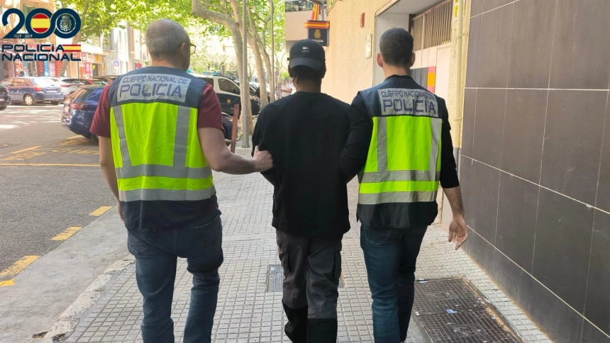 Imagen de uno de los detenidos