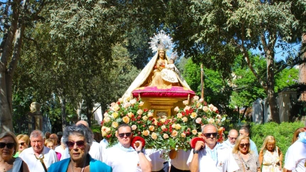La Virgen de las Huertas en procesión por las alamedas de Lorca