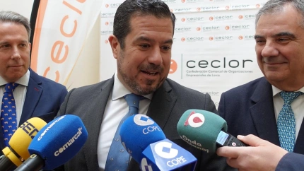 El presidente de Ceclor, Juan Jódar, atiende a los medios