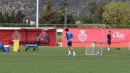 Morlanes, entrenando en solitario