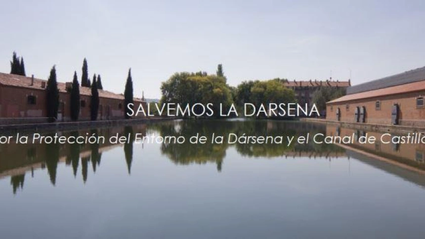 Dársena del Canal de Castilla en Palencia