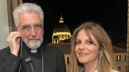 Luis Marín de San Martín junto a Pilar García Muñiz
