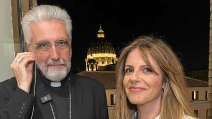 Luis Marín de San Martín junto a Pilar García Muñiz