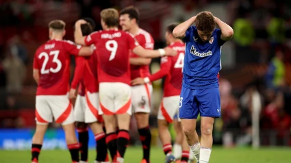 El Manchester United celebra la victoria ante el Athletic