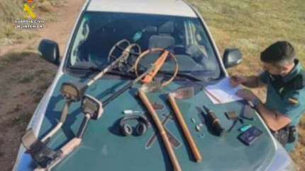 Material intervenido por la Guardia Civil el pasado 3 de mayo