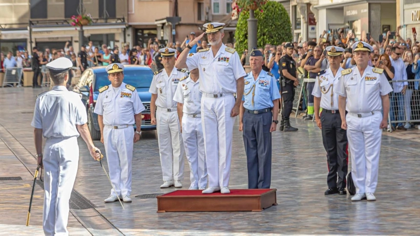 El Rey en una vista reciente a Capitanía