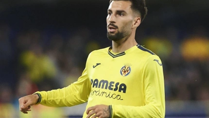 Alex Baena durante un partido del Villarreal