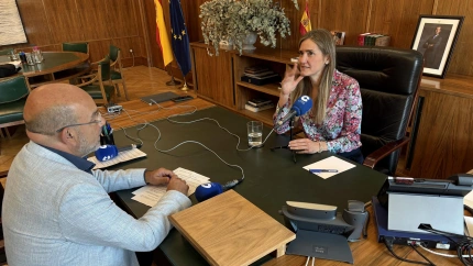 Expósito y la ministra para la Transición Ecológica, Sara Aagesen