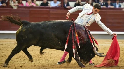 Madrid, viernes 16 de mayo de 2025. Fernando Adrián pincha al gran 'Frenoso'