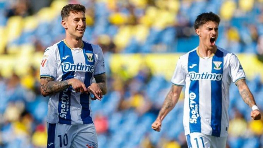 Raba celebra el gol del Leganés ante Las Palmas
