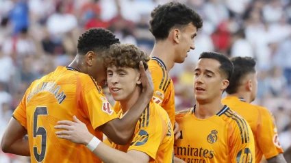 Bellingham celebra el 0-2 del Real Madrid contra el Sevilla