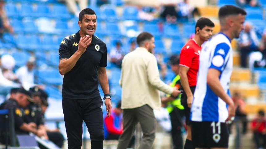 Rubén Torrecilla, en un partido en el Rico Pérez.