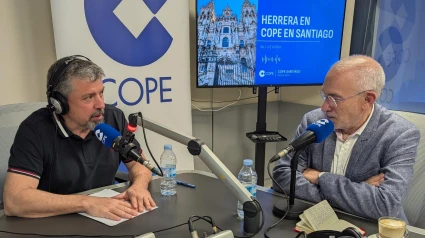 Sindo Guinarte en los estudios de COPE Santiago