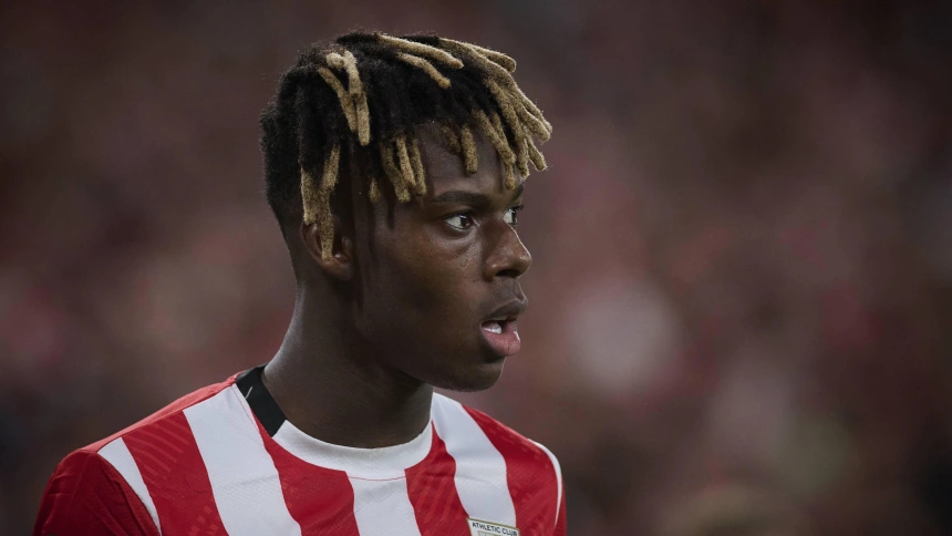 Nico Williams, durante un partido del Athletic esta temporada