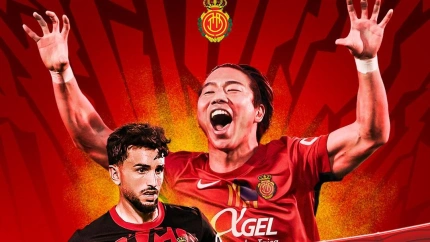 Cartel promocional de la visita a Japón