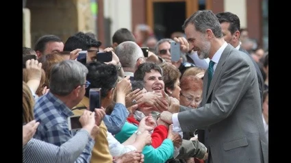 Visita del Rey Felipe a Aguilar de Campoo