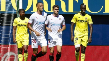 Gol de Sow en el Villarreal - Sevilla