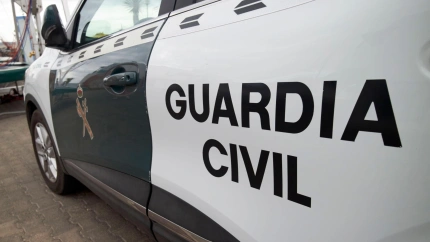 Coche de la Guardia Civil en un control