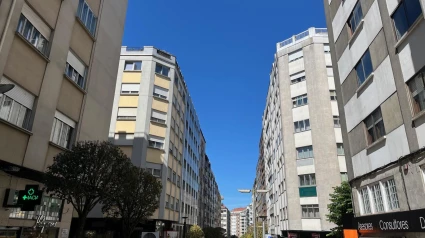 Una de las calles del centro de Santiago de Compostela