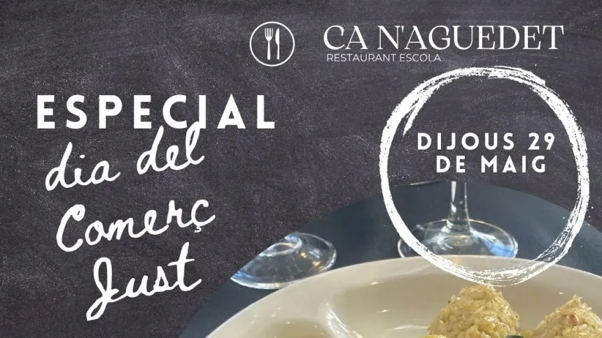 cartel menú comercio justo