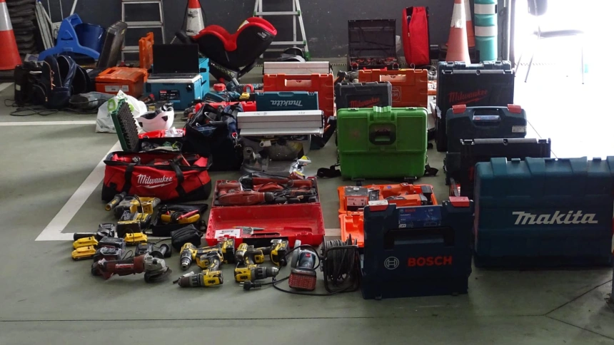 Imagen de algunos de los objetos recuperados