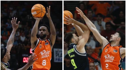 Montero y Puerto vivieron una noche para la historia el lunes en la Fonteta