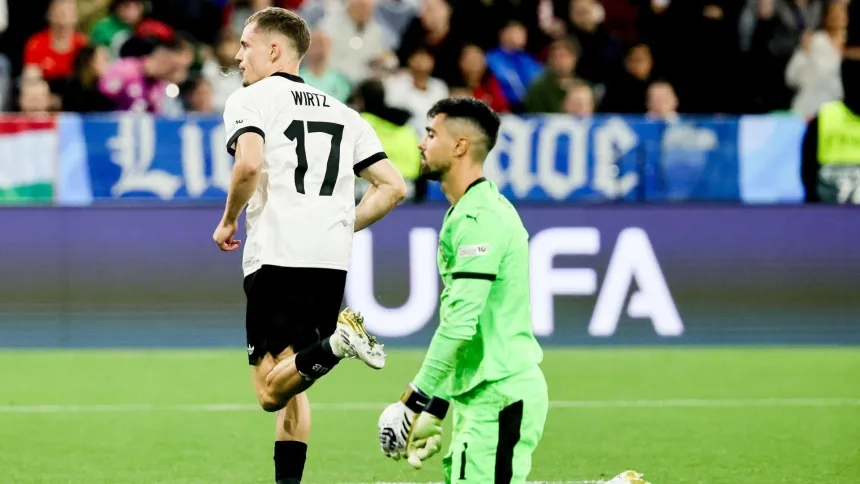 Wirtz celebra el 1-0 de Alemania contra Portugal