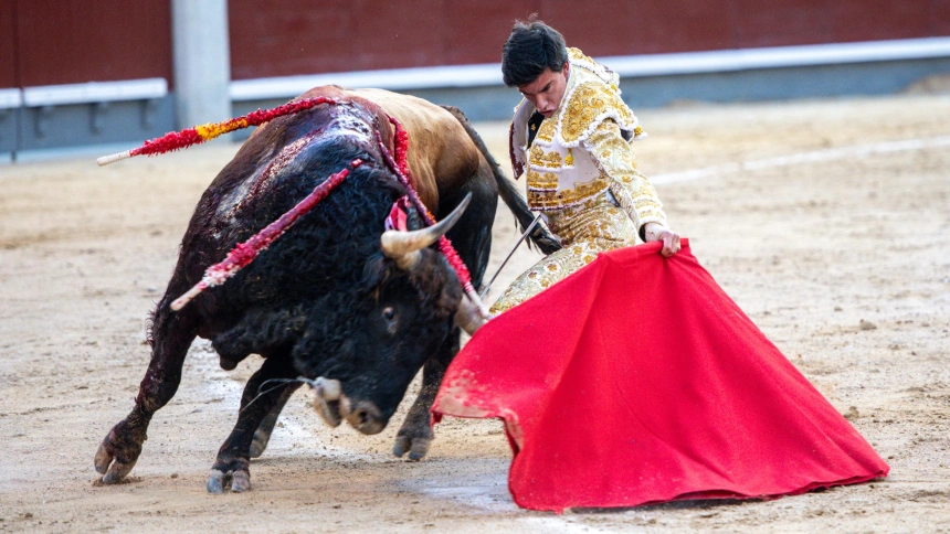Alejandro Peñaranda, en el final de faena al sexto de Lagunajanda