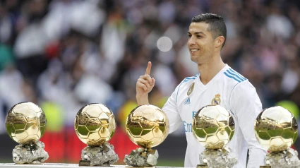 Cristiano Ronaldo ganó en cinco ocasiones el Balón de Oro.