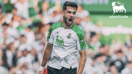 Gol de Andrés Martín en el Racing de Santander-Mirandés