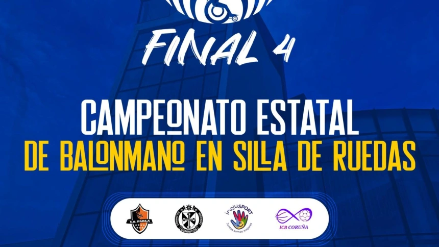 Cartel de la Final4 de Balonmano en Silla de Ruedas 2025