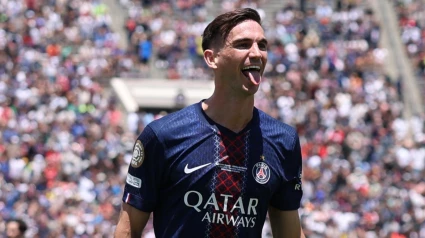 Fabián celebra el gol al Atlético de Madrid