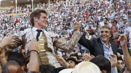 Madrid, domingo 15 de junio de 2025. Borja Jiménez abre la Puerta Grande