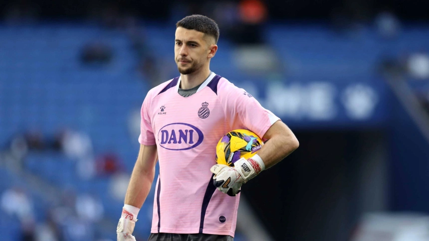 Joan García, durante un encuentro con el Espanyol