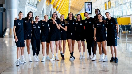 Las jugadoras de la selección española antes de viajar al Eurobasket