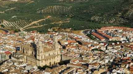 Vista aérea de la ciudad de Jaén