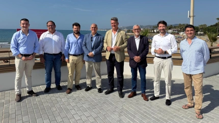 Martínez Mus ha visitado el paseo marítimo de Benicarló