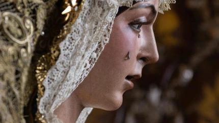 La imagen de la Virgen de la Esperanza Macarena tras su restauración