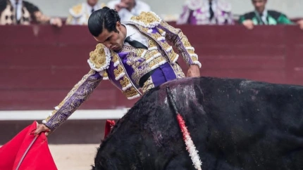 Diego San Román durante su actuación en Istres (Francia)