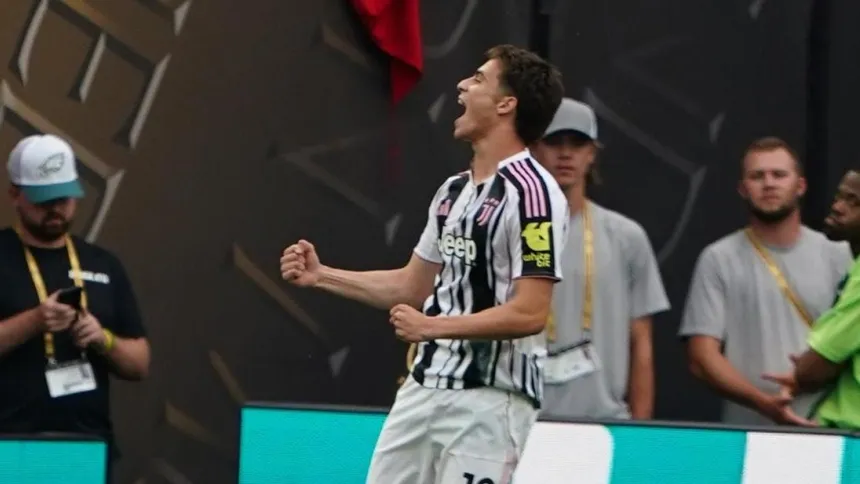 Los jugadores de la Juventus celebran un gol contra el Wydad